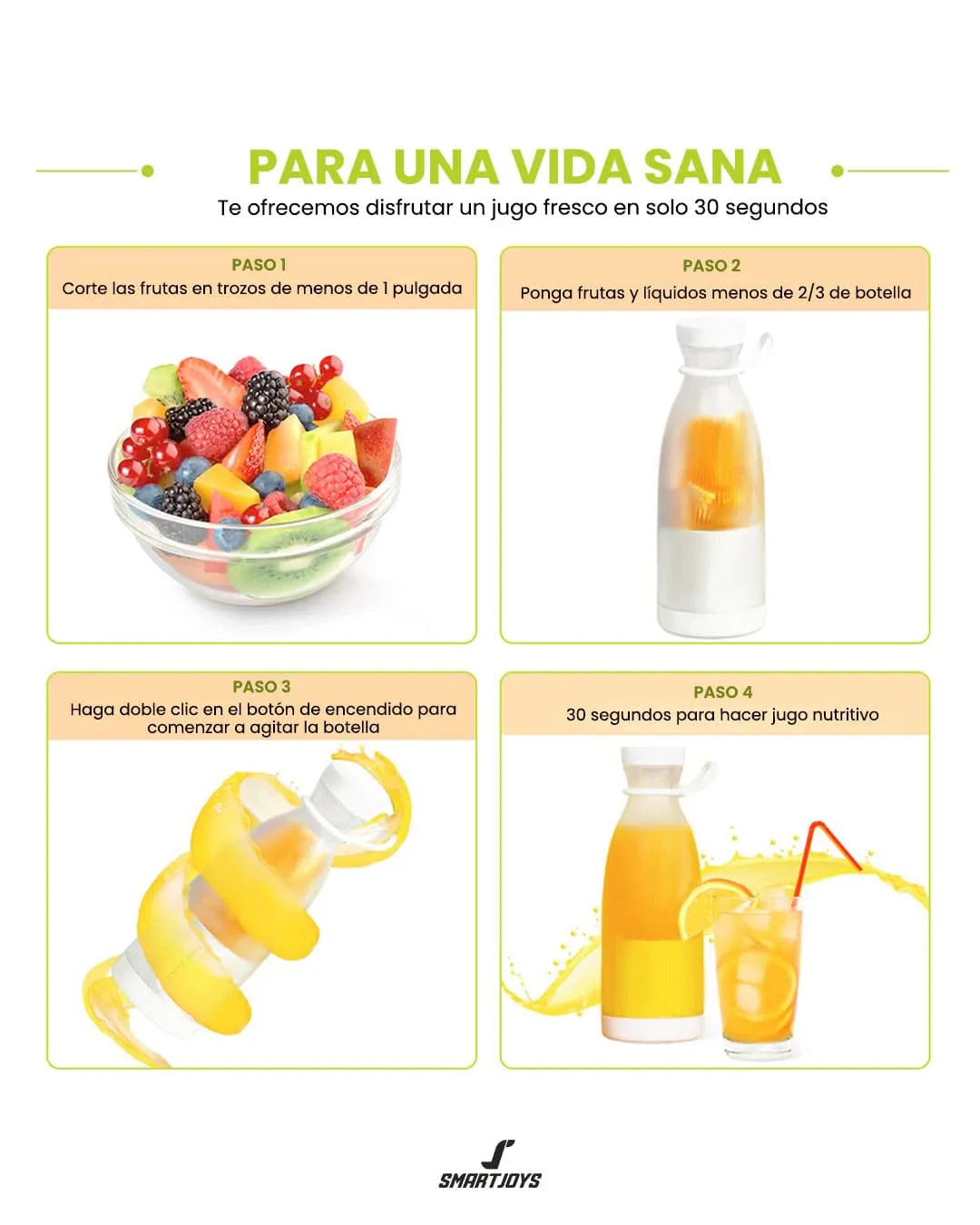 BATIDOR PORTÁTIL USB JUICYFLOW™+ ENVÍO GRATIS!!