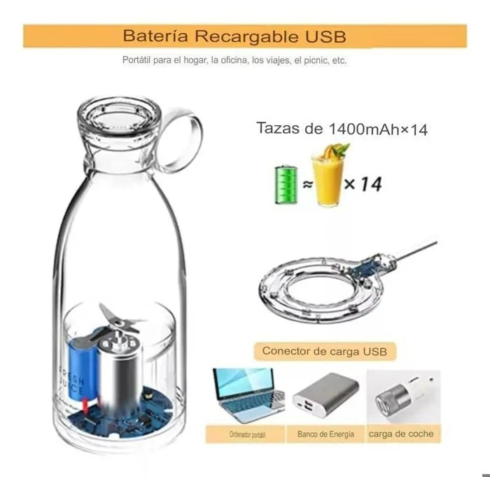 BATIDOR PORTÁTIL USB JUICYFLOW™+ ENVÍO GRATIS!!